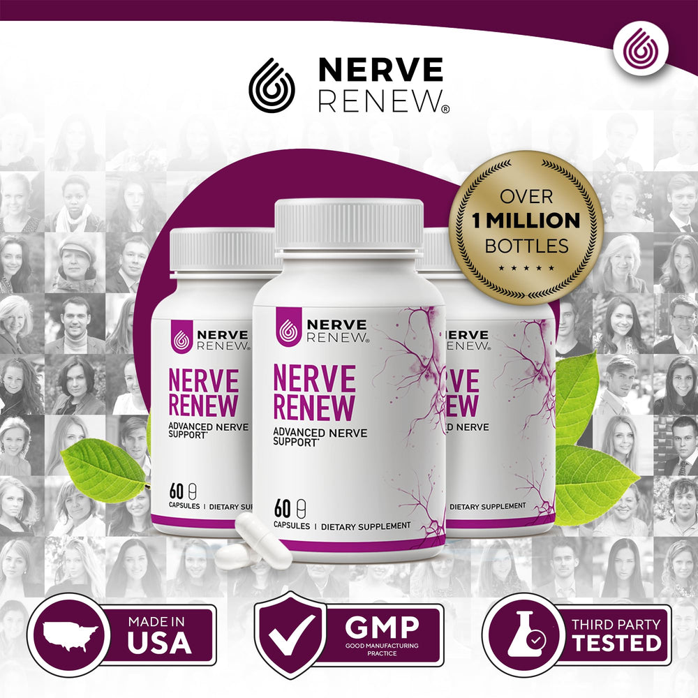 NERVE RENEW seal and branding indicating quality assurance