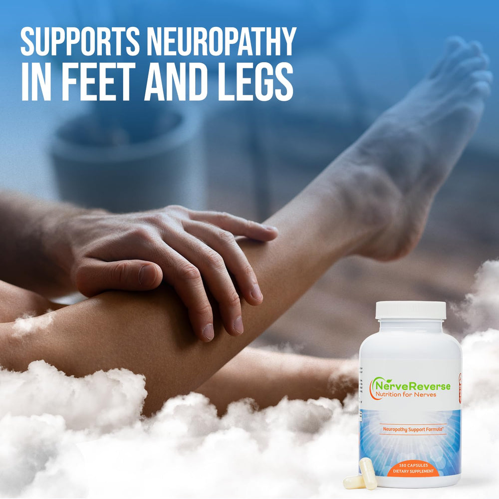 NerveReverse capsules close-up highlighting vegan formula and easy daily use.