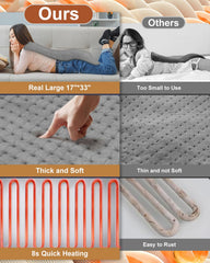 Netraty heating pad with detachable controller ready for machine washing