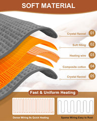 Netraty heating pad wrapped in ultra-soft fabric for comfortable warmth