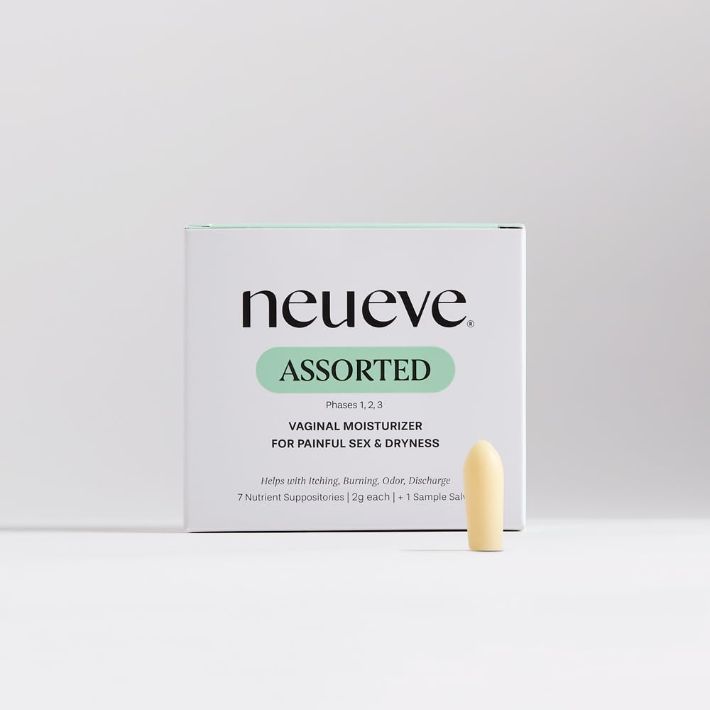 NeuEve Assorted Pack overview featuring three formula bottles for daily vaginal moisture support