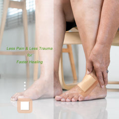 NEUHEILS easy-change dressing minimizes trauma during changes.