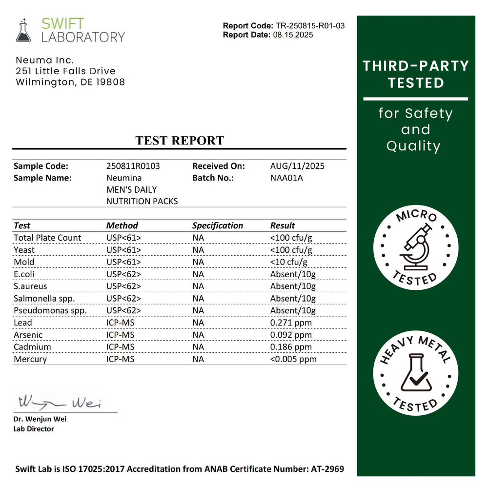 NEUMINA USA-made badge indicating quality and safety