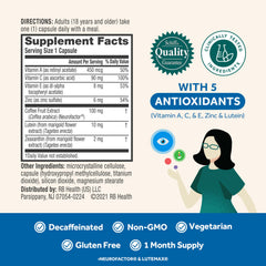 NEURIVA product label showing ingredients for eye health and focus.
