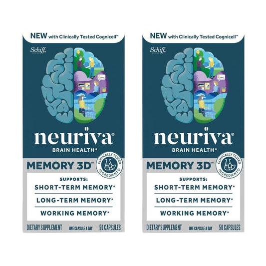 NEURIVA Memory 3D bottle front view for daily memory support