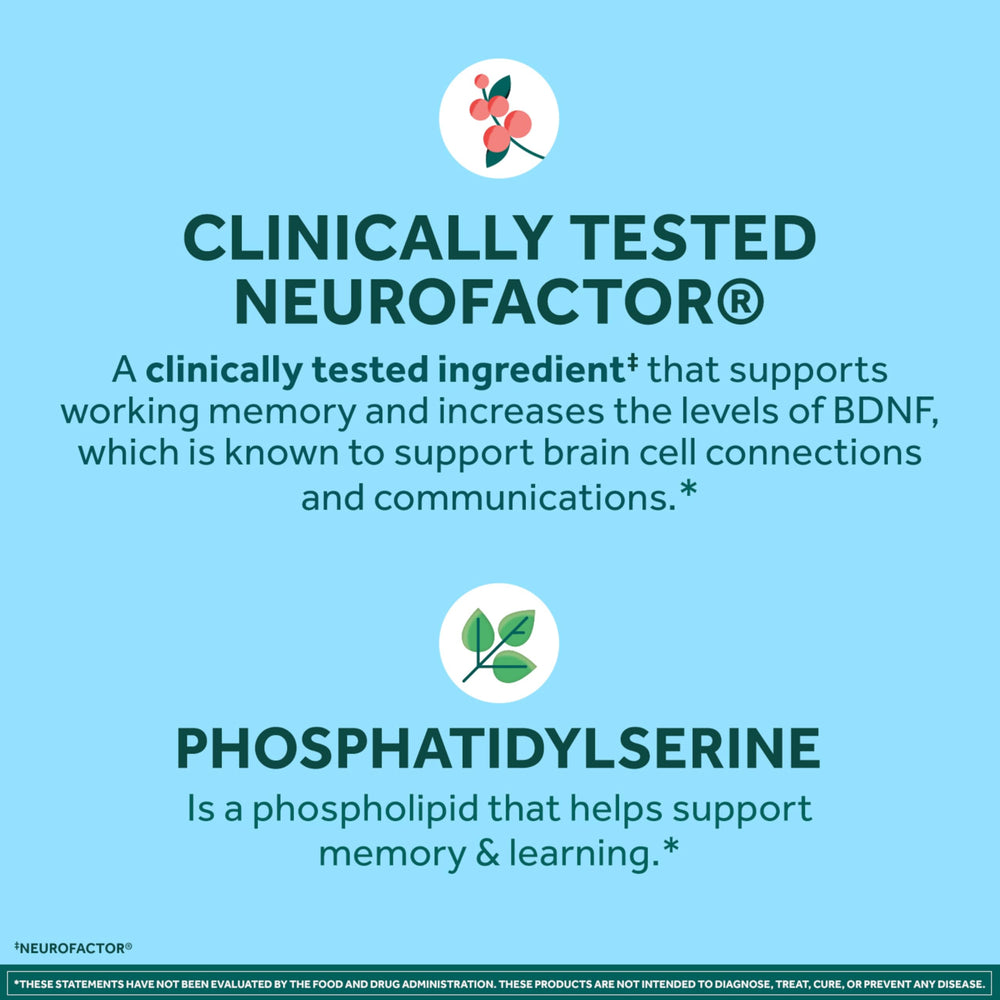 NEURIVA Plus plant-sourced phosphatidylserine highlights memory and learning support