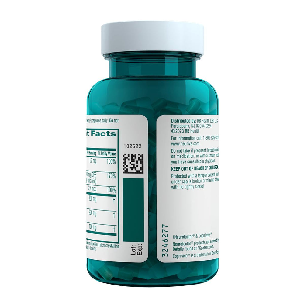 NEURIVA Ultra Decaf capsules closeup showing soft, easy-to-digest capsules.