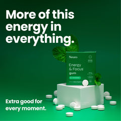 Box packaging of Neuro energy and focus gum