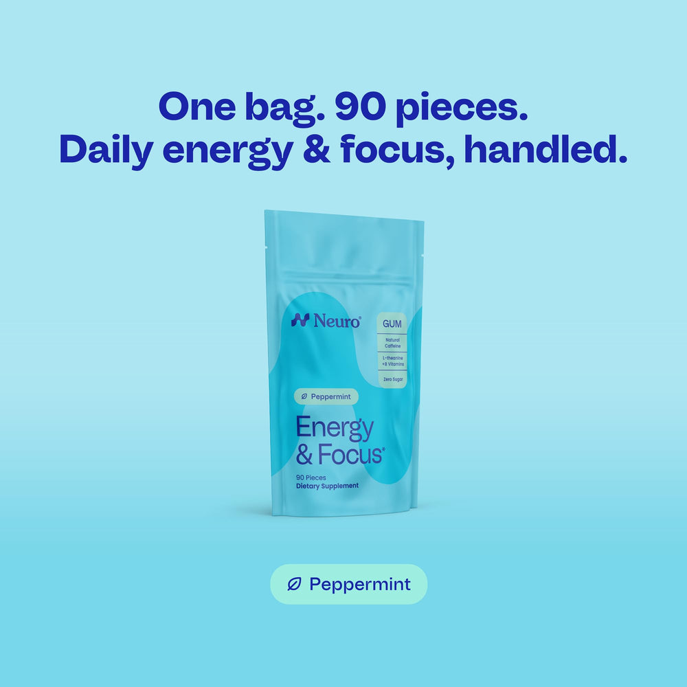Neuro Energy Pack Open on desk ready for a quick pick-me-up