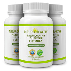 Neuro Health bottle front shows the Nerve Support Formula for daily comfort
