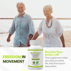 Neuro Health ingredients panel emphasizes B vitamins and alpha-lipoic acid.