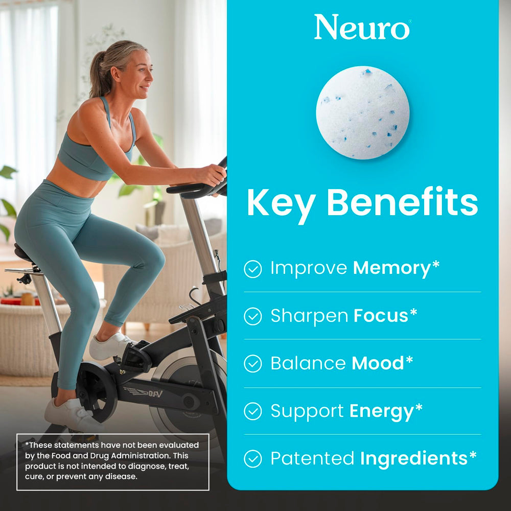 Neuro Memory & Focus Gum peppermint-flavor aroma for refreshing taste.