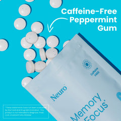 Neuro Memory & Focus Gum study-session setup for concentration aid.