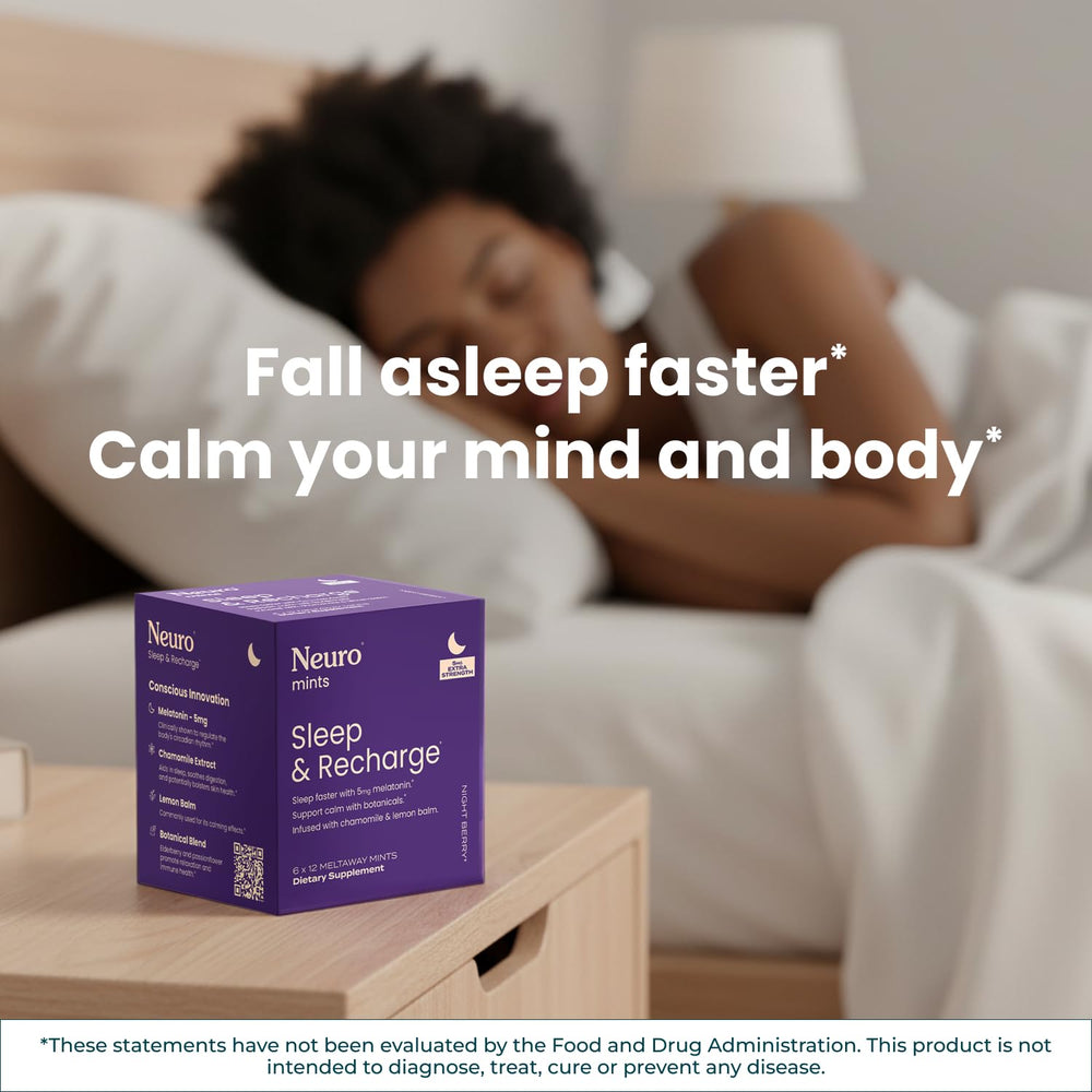 Neuro sleep routine closeup suggests simple nighttime habit integration