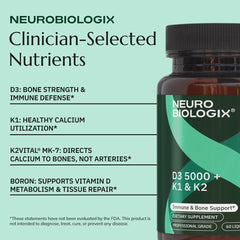 Neurobiologix D3 5000 + K1/K2 K2VITAL MK-7 visualization shows stable vitamin K2 form.