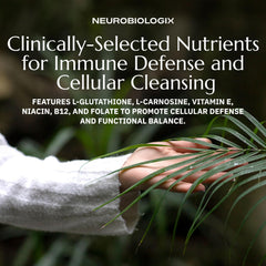 Neurobiologix Glutathione Topical Cream application on arm shows fast-absorbing texture