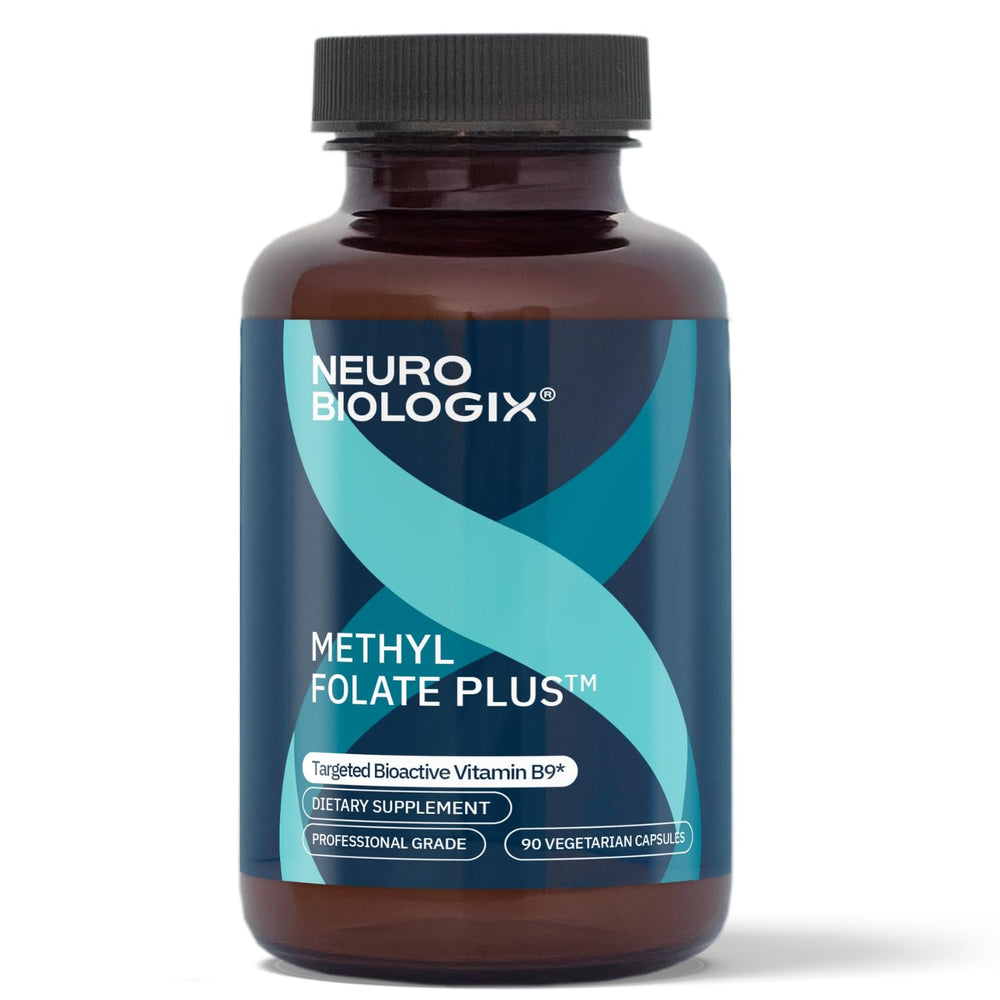 Neurobiologix Methyl Folate Plus bottle for daily wellness