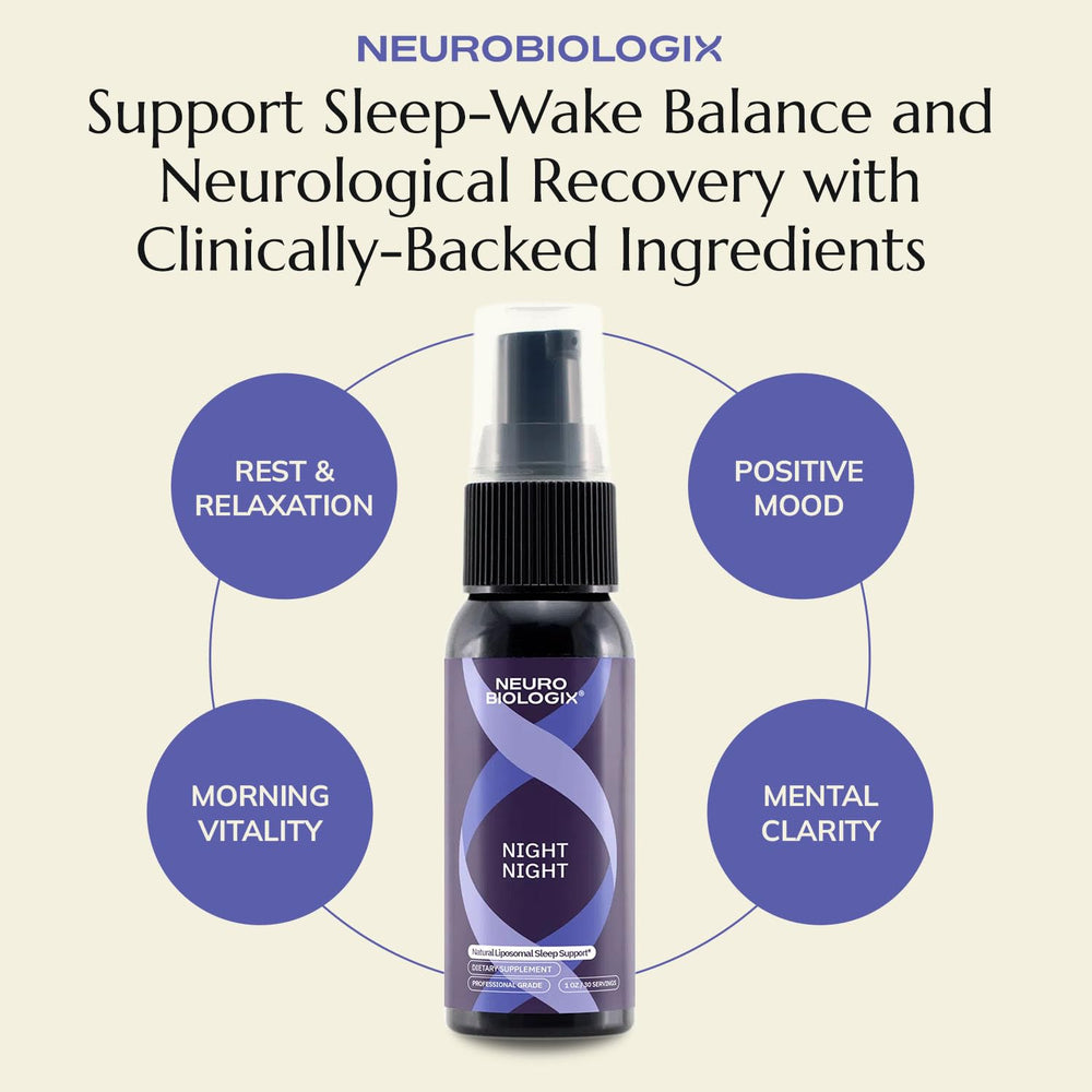 Night Night bottle with refrigeration icon and 1 oz size.