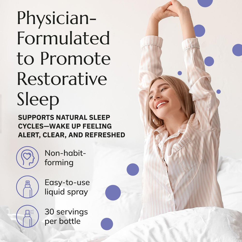Side view of Night Night bottle illustrating compact, travel-friendly packaging.