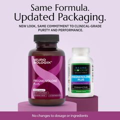 Neurobiologix Pregnenolone Plus capsules lined up for easy daily use