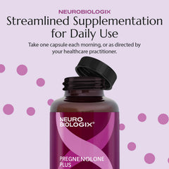 Storage bottle of Neurobiologix Pregnenolone Plus in kitchen cabinet