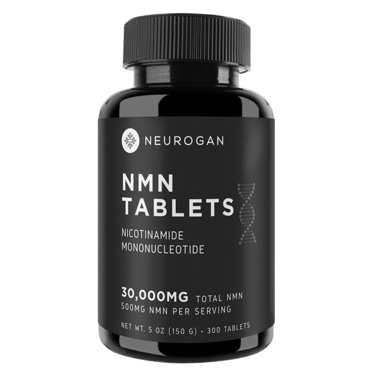 Neurogan NMN bottle pour showing convenient daily energy support.