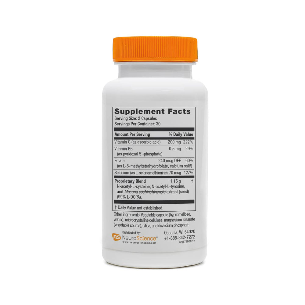 NeuroScience Balance D mucuna ingredient emphasizes natural mood and craving regulation.