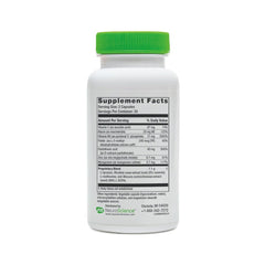 NeuroScience ExcitaPlus bottle with glass and soft lighting lifestyle setup.