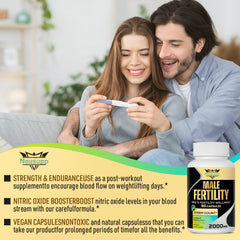 Neusupp fertility supplement gluten-free label on box signals cleaner formula.
