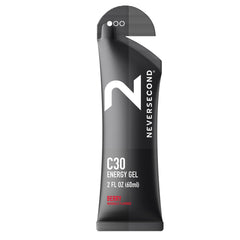 Neversecond C30 Berry Energy Gel sachet for fast, easy endurance fueling.