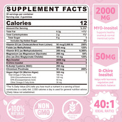 NEVISS bottle with 40:1 ratio label highlights precise inositol balance