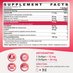 NEVISS astaxanthin 24mg bottle for higher-intensity daily antioxidant support.