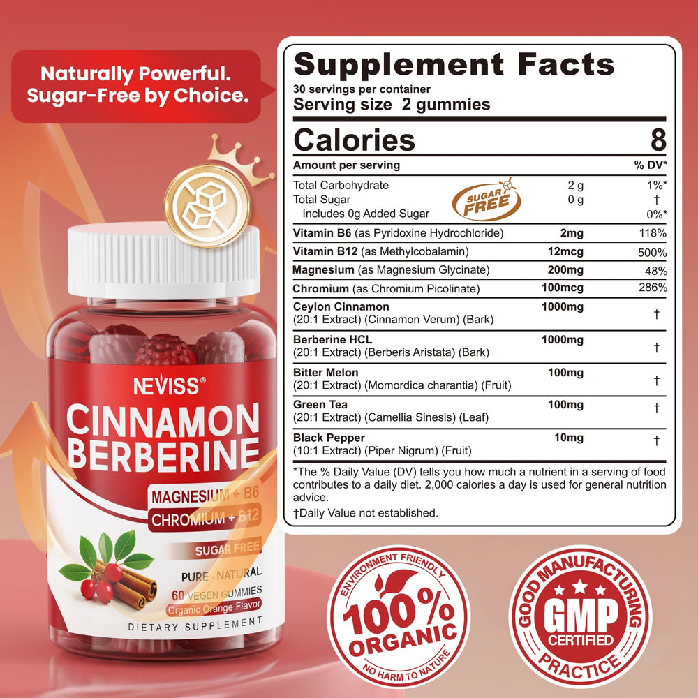 NEVISS serving shot highlights convenient, bite-sized, sugar-free routine.