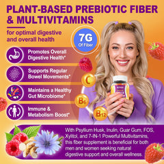 NEVISS Fiber Gummies bottle displayed for daily gut health support