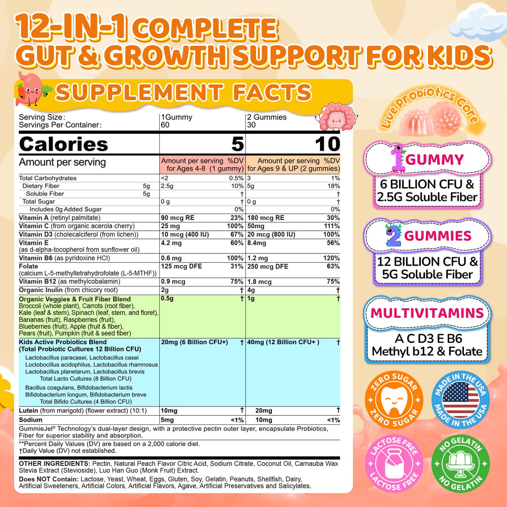 NEVISS Kids gummies bottle with dispense for convenient daily probiotic use.