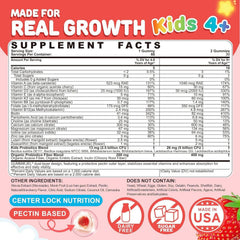 Neviss Kids Multivitamin Gummies texture close-up highlighting chewy strawberry flavor for daily use.