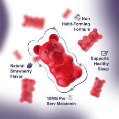 NEVISS Melatonin Gummies with childproof cap ensures safe home use.