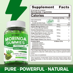 Neviss Moringa Gummies grape-flavored gummies ready to enjoy.