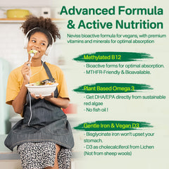 NEVISS algae-based Omega-3 softcenter image suggests sustainable plant-based fatty acids.