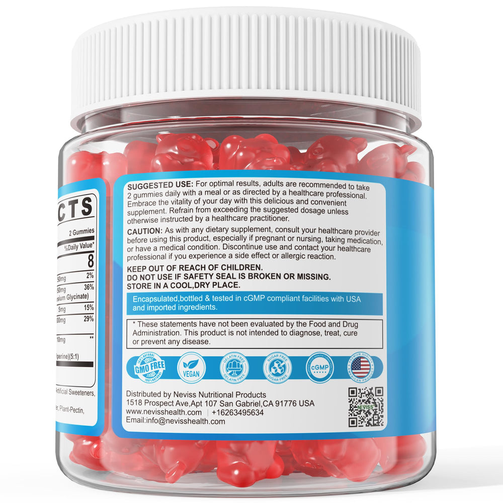NEVISS sugar-free label highlights guilt-free supplementation for daily wellness