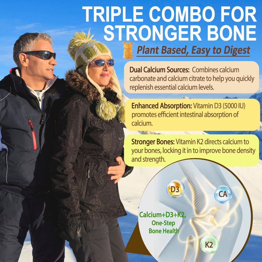 NEVISS calcium-focused panel shows citrate and carbonate support for teeth and bones