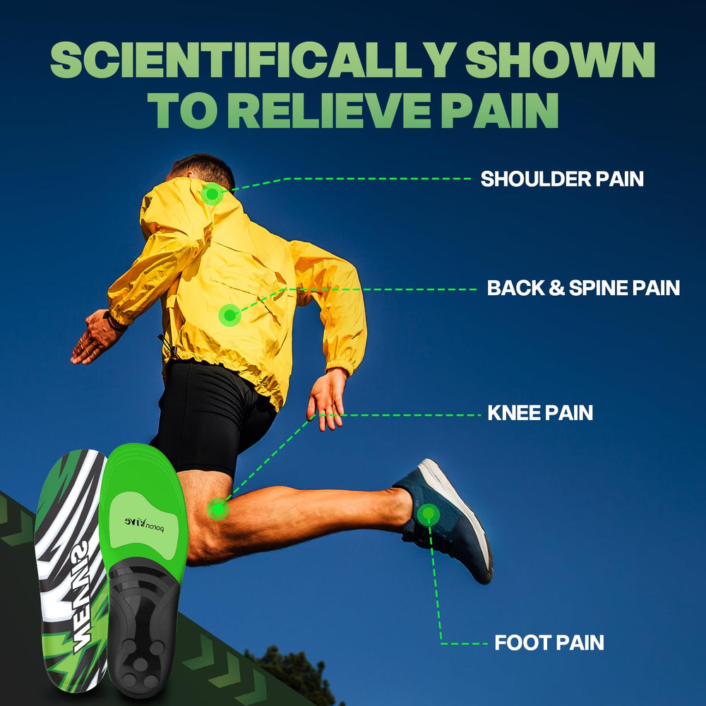 NEVVIS Dynamic Spring insole backed by a 90-day Run Test guarantee.