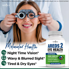 NEW AGE AREDS 2 packaging on a clean counter with 120-count label.