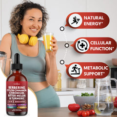 New Age Berberine Cinnamon Drops on a spoon for tasting.