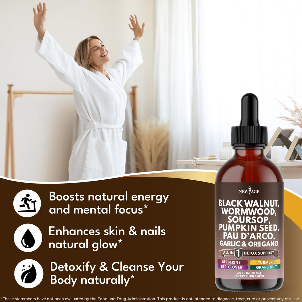 NEW AGE Berberine Neem Extract Liquid Tincture bottle may support herbal balance.