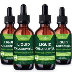 NEW AGE Chlorophyll Liquid Drops mixed with water for a refreshing daily ritual.