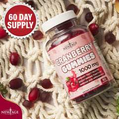 New Age Cranberry Gummies daily dosage of two gummies