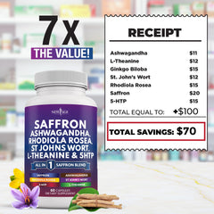 NEW AGE daily-use bottle with capsules for easy routines