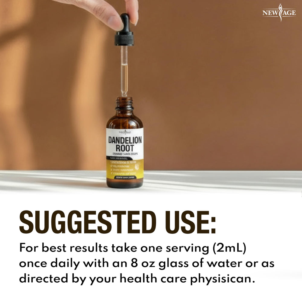 Alcohol-free tincture by NEW AGE Dandelion Root Extract Drops for digestion