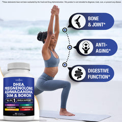 NEW AGE DHEA bottle labeled Made in USA for trusted quality